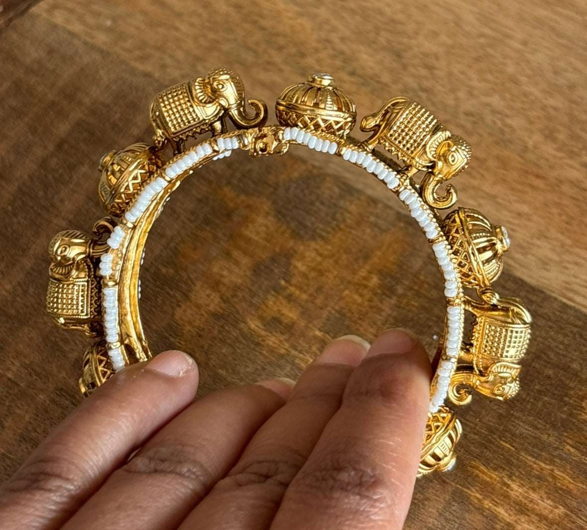 Heritage Elephant Gold Kada- Openable